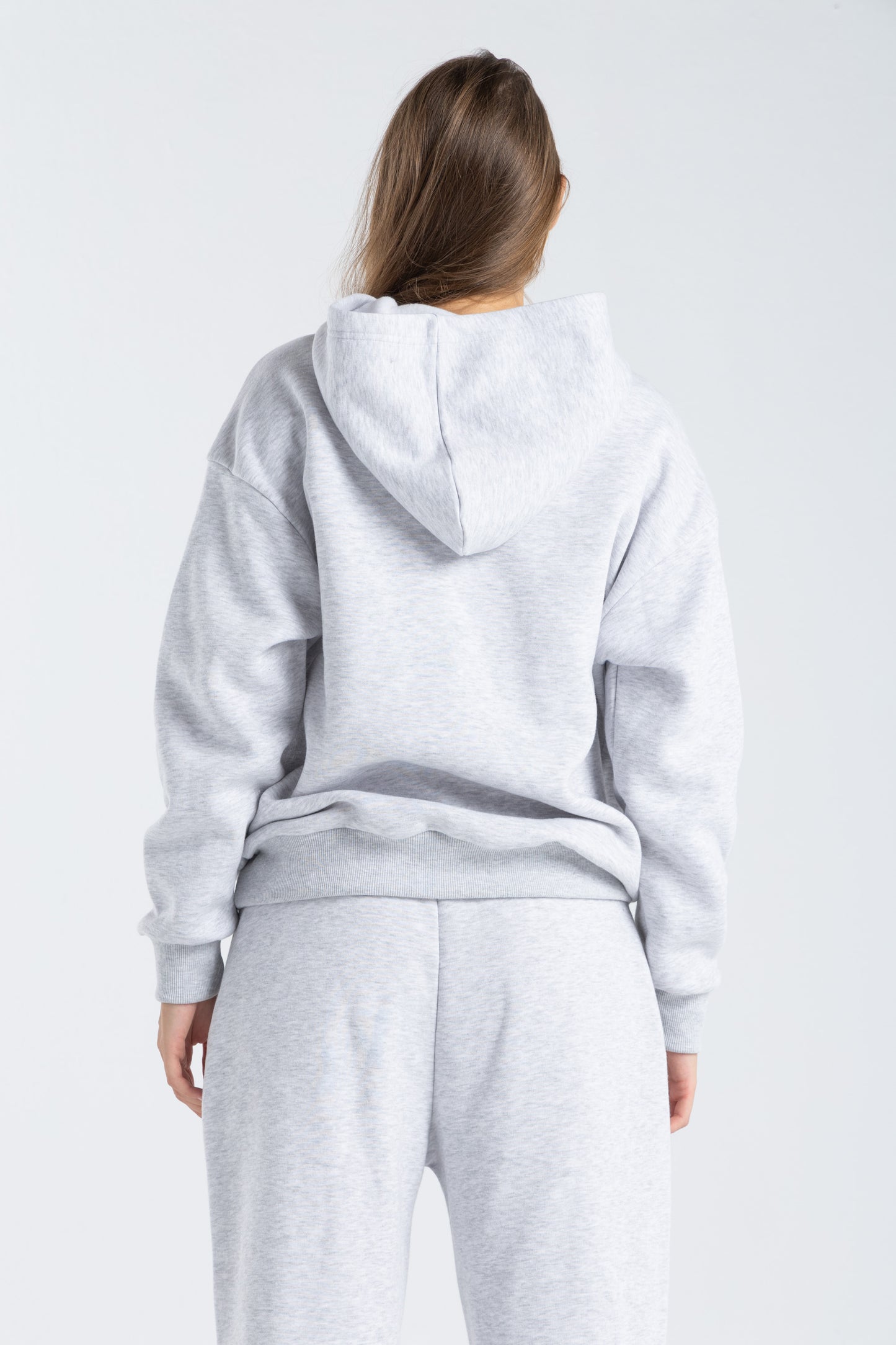 FEHE CONCEPT CLUB OVER SIZED HOODIE IN HEATHER GREY