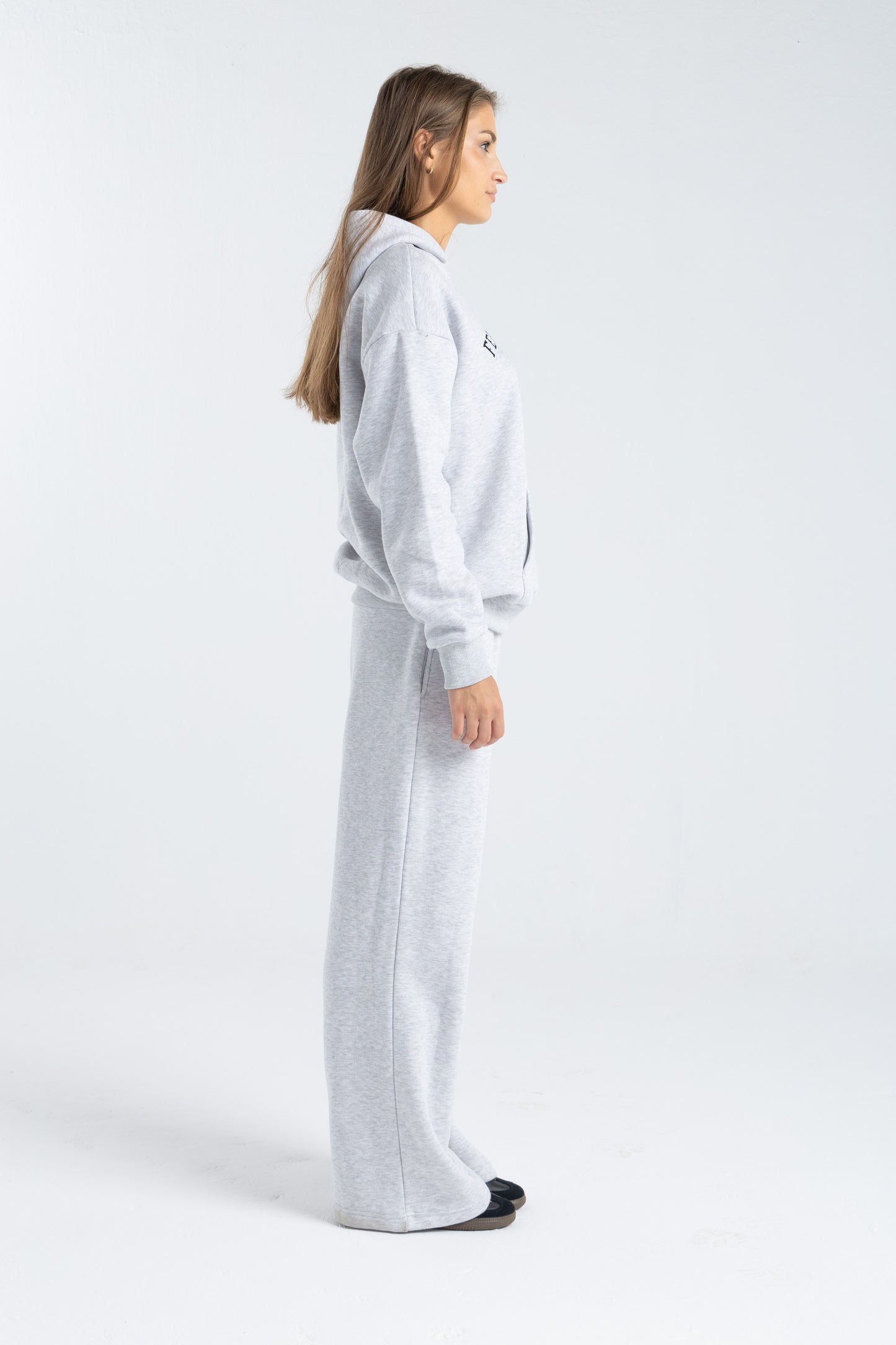 FEHE CONCEPT CLUB OVER SIZED HOODIE IN HEATHER GREY