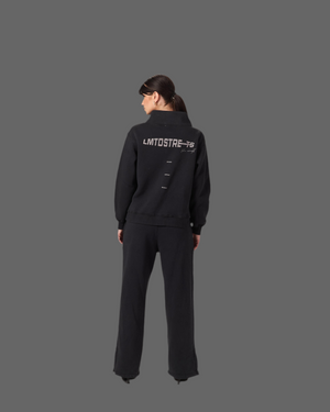 THE TURTLE-NECK SWEATSHIRT WASHED SET IN GREY-WASHED