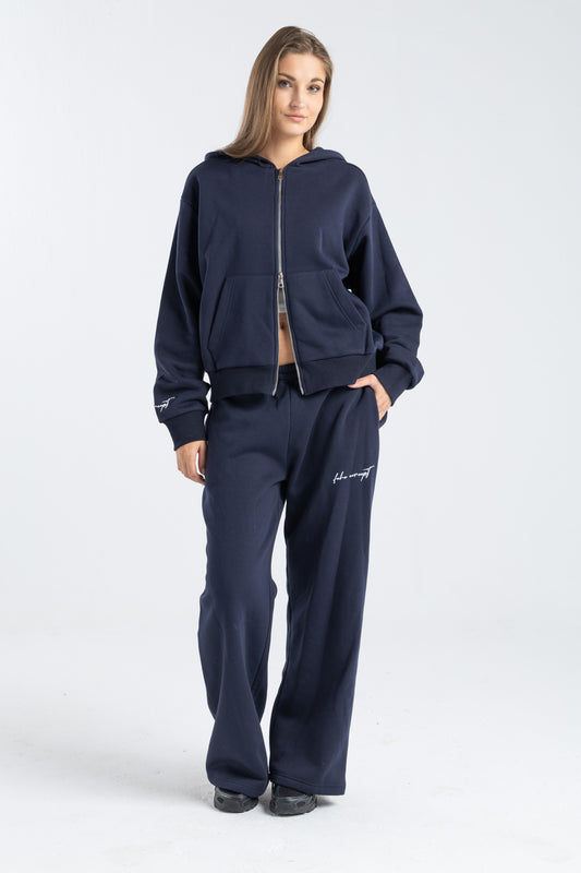 FEHE CONCEPT SIGNATURE SWEATPANTS IN NAVY BLUE
