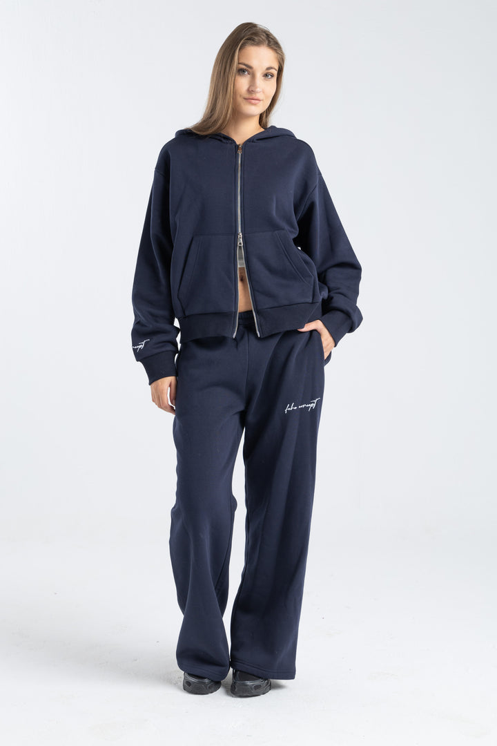 FEHE CONCEPT SIGNATURE SWEATPANTS IN NAVY BLUE