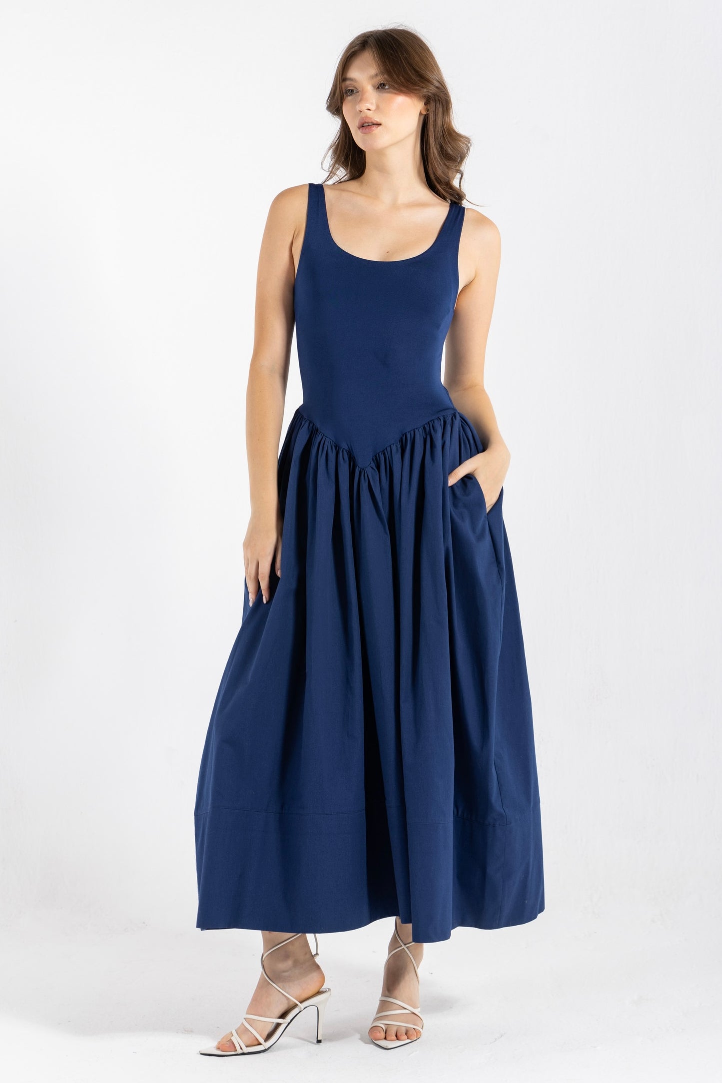 DIDI DRESS IN NAVY BLUE