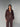 FEHE CONCEPT SIGNATURE DOUBLE ZIP-UP JACKET IN BROWN