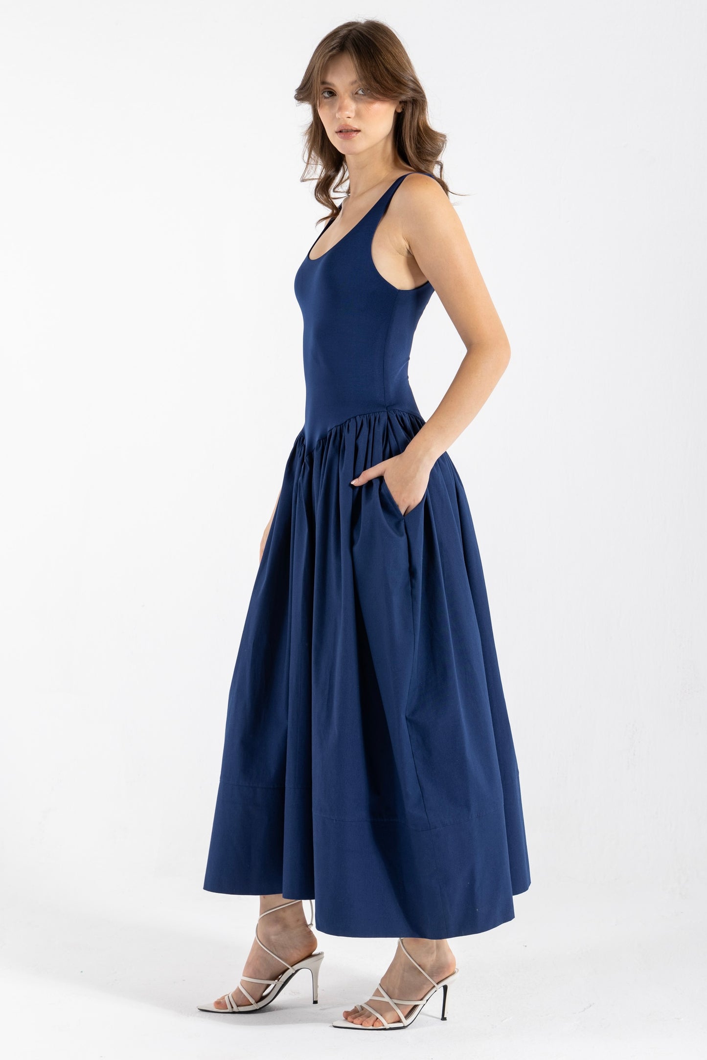 DIDI DRESS IN NAVY BLUE