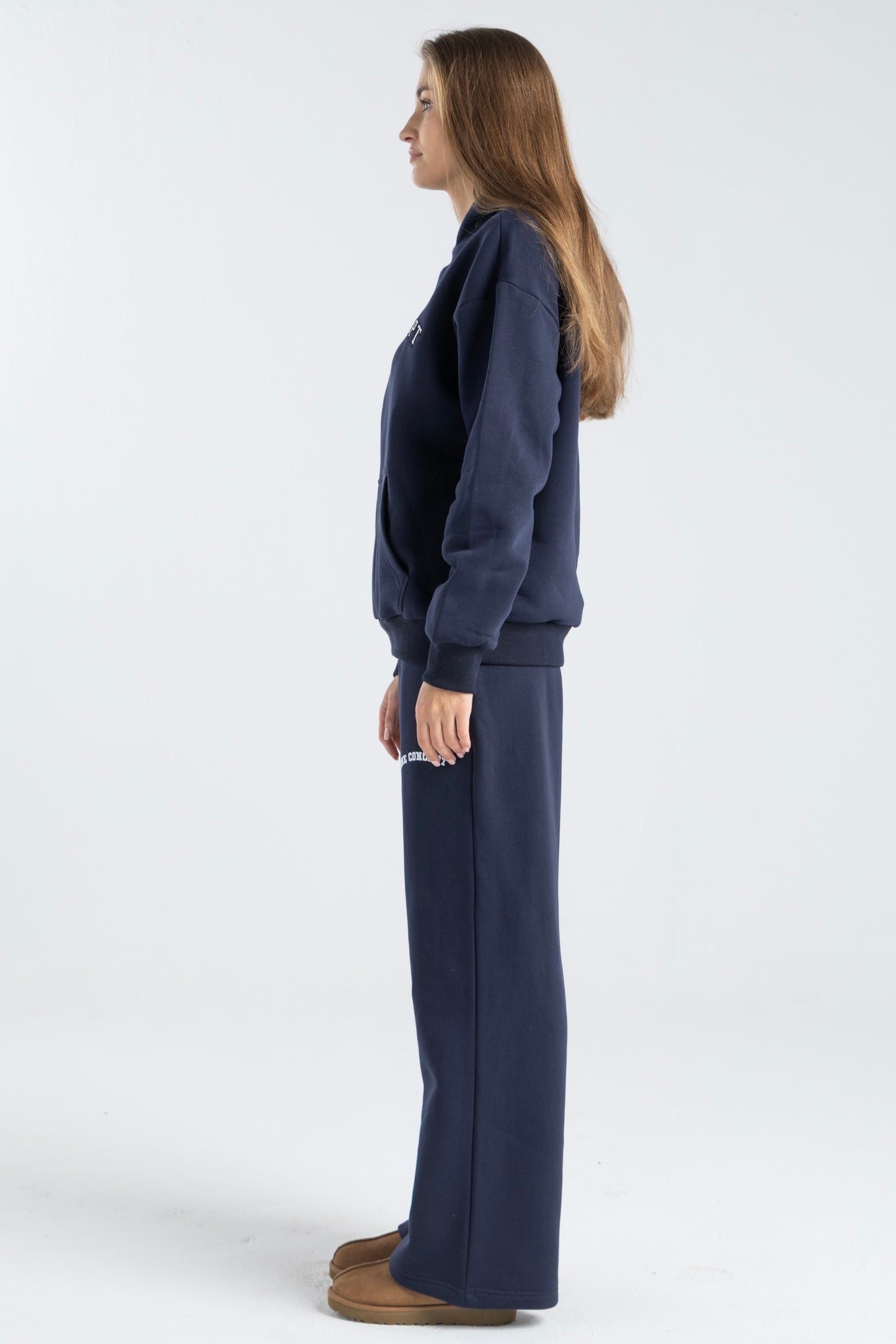 FEHE CONCEPT CLUB STRAIGHT LEG SWEATPANTS IN NAVY BLUE
