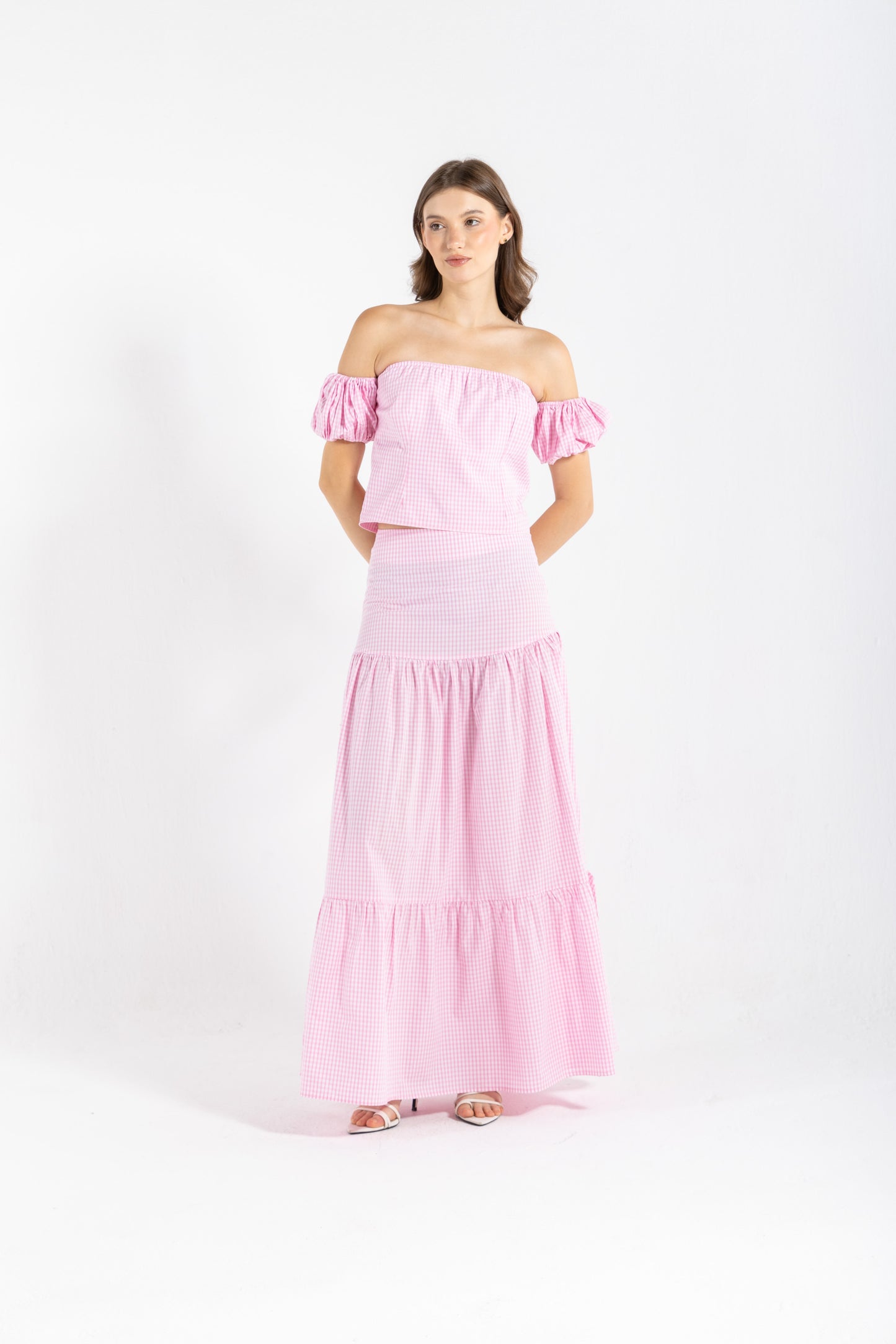 GINGHAM PINKY SKIRT