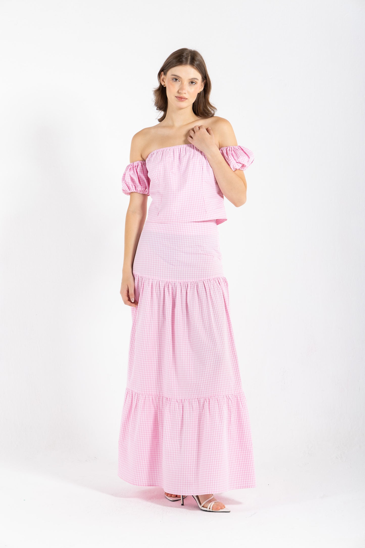 GINGHAM PINKY SKIRT