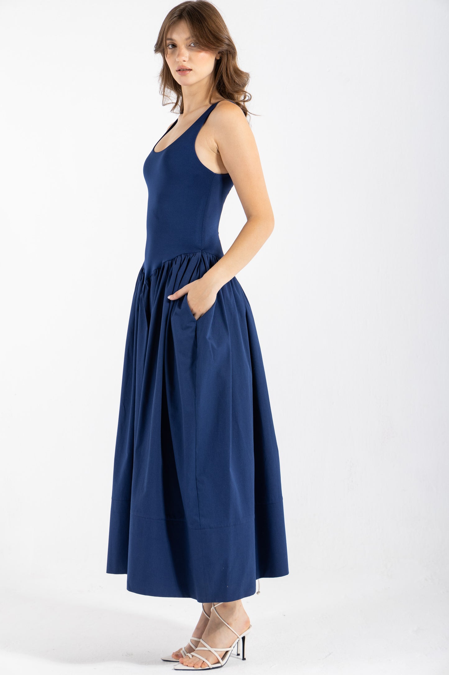 DIDI DRESS IN NAVY BLUE