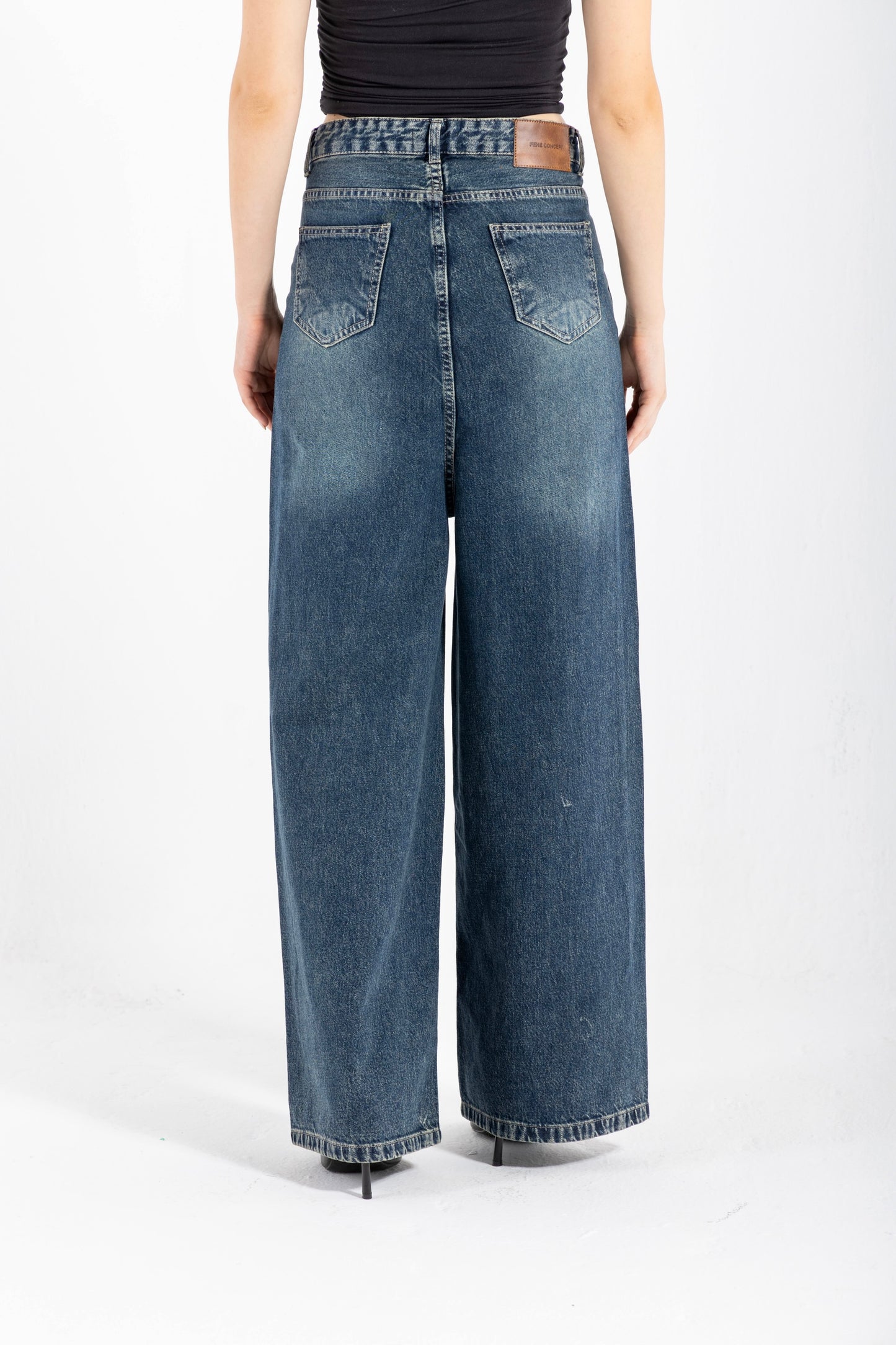 Long & Loose Dark Wash Denim