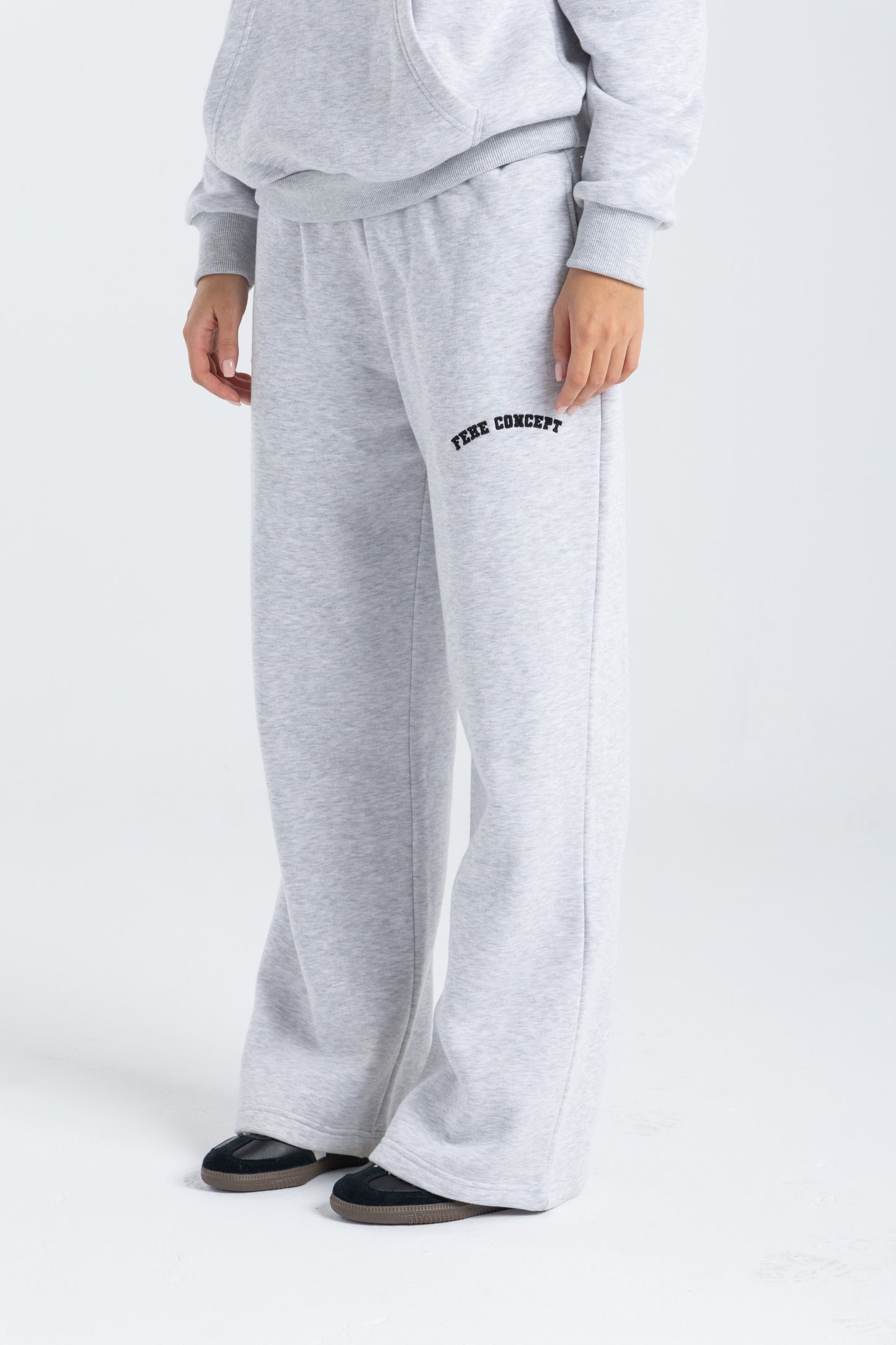 FEHE CONCEPT CLUB STRAIGHT LEG SWEATPANTS IN HEATHER GREY