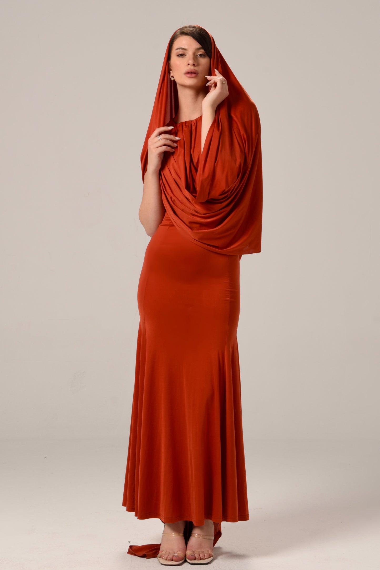 The CANDRA Dress in Pumpkin