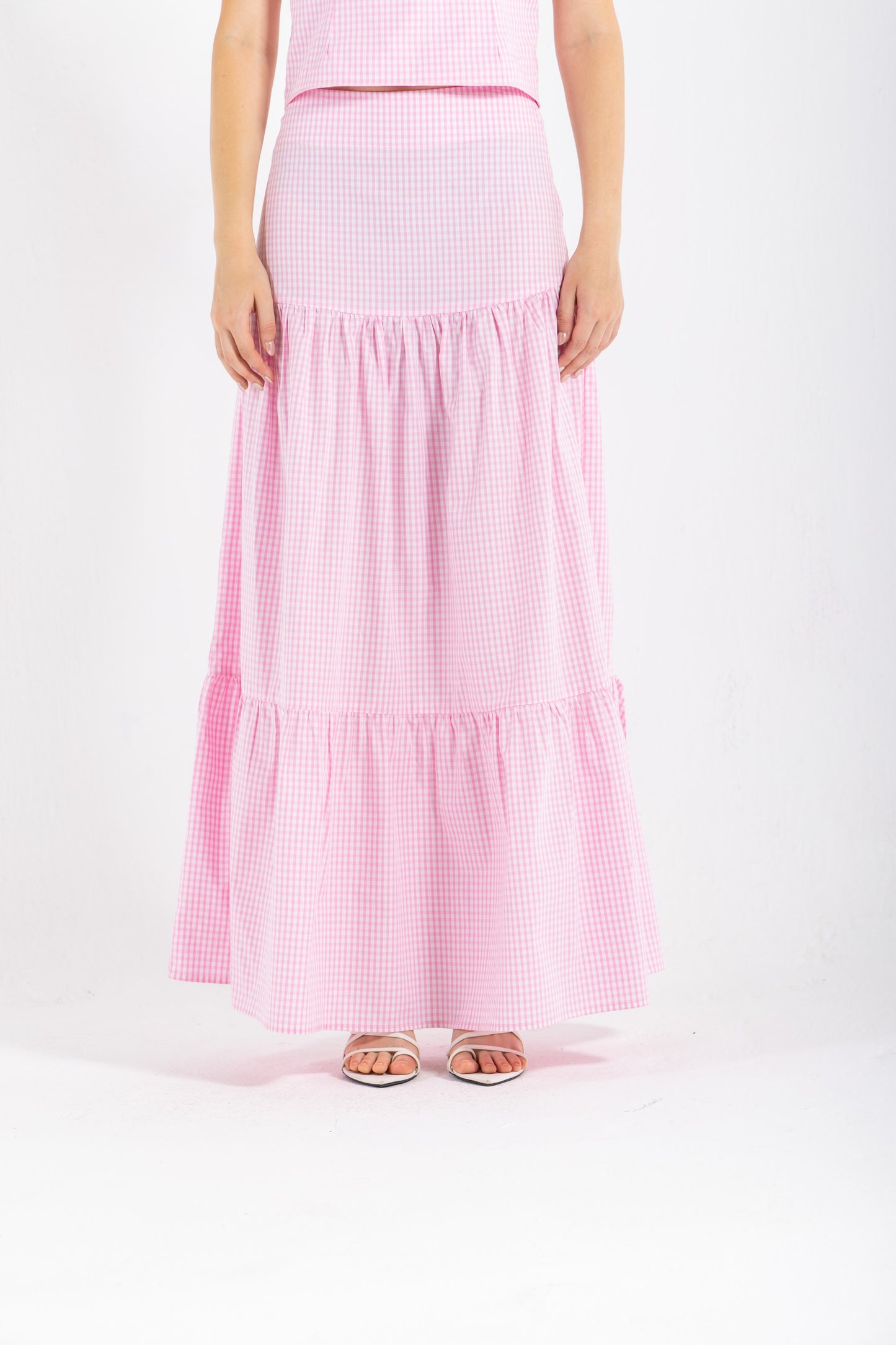 GINGHAM PINKY SKIRT