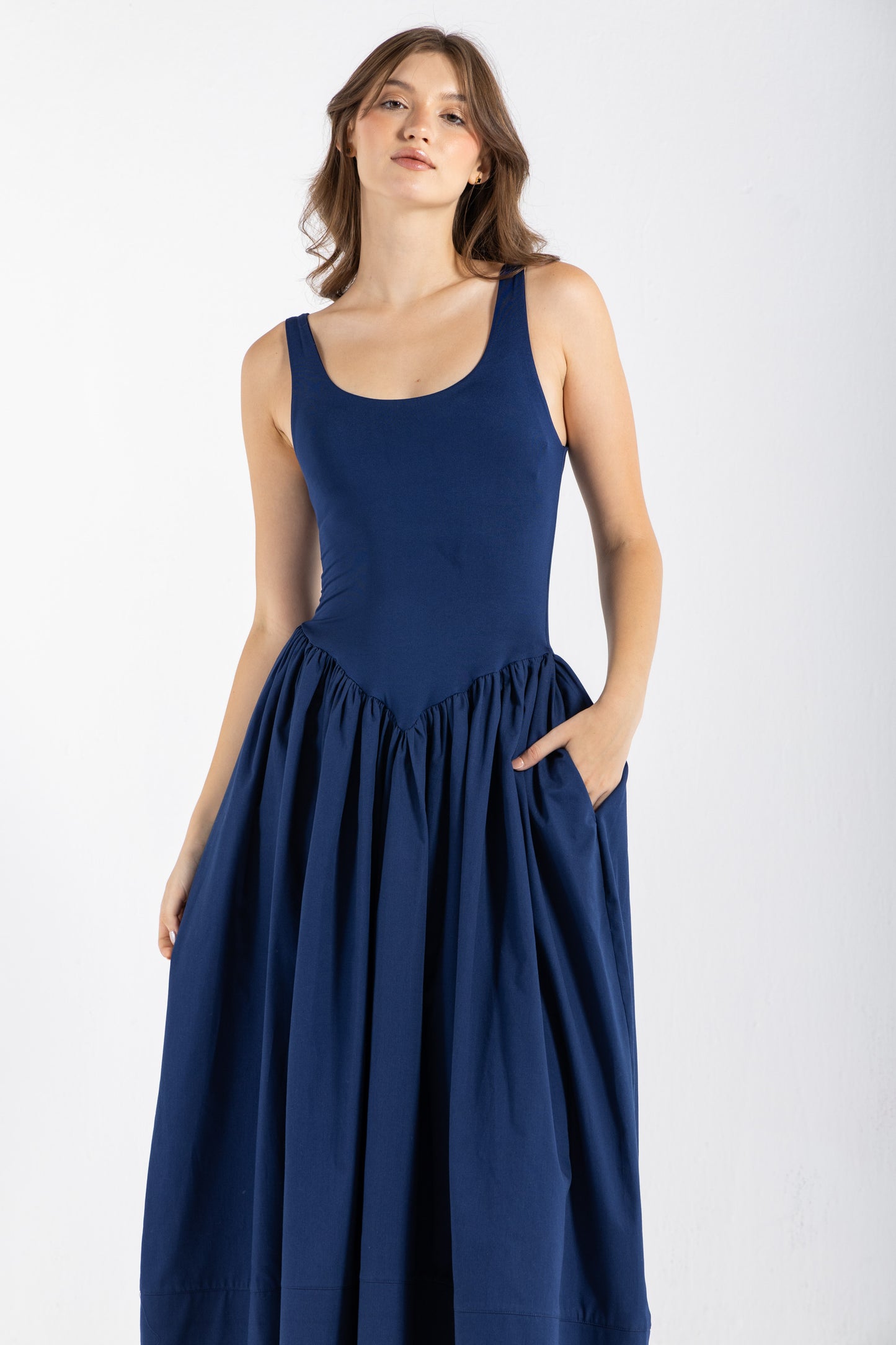 DIDI DRESS IN NAVY BLUE