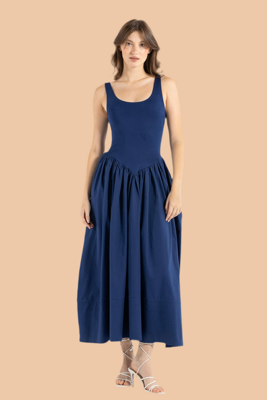 DIDI DRESS IN NAVY BLUE